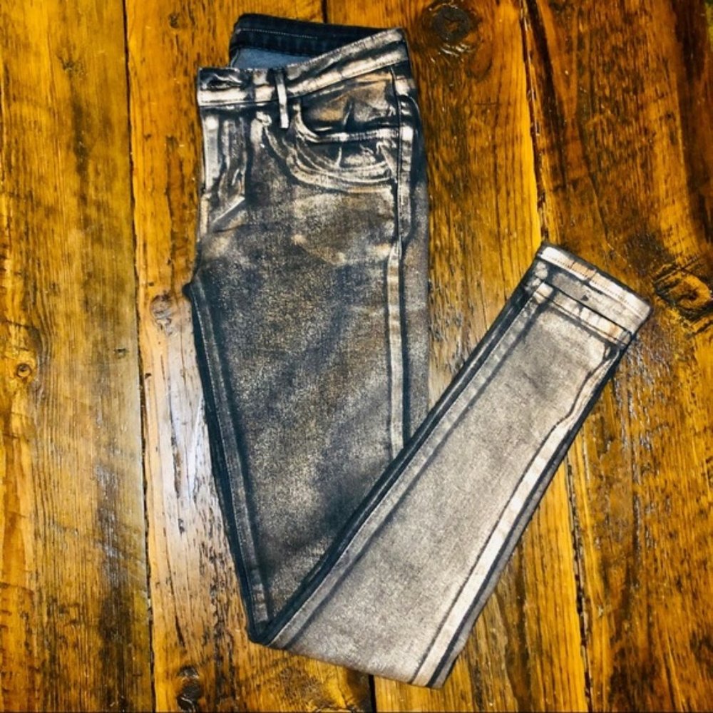 💍Levi’s Black Jeggings with Copper Accent Size 25
